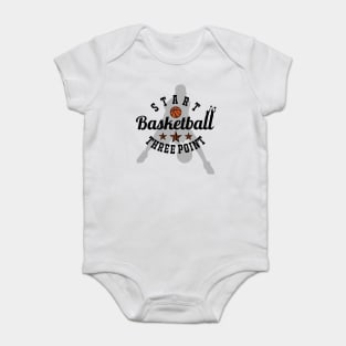 Start Basketball Start Three Point Baby Bodysuit